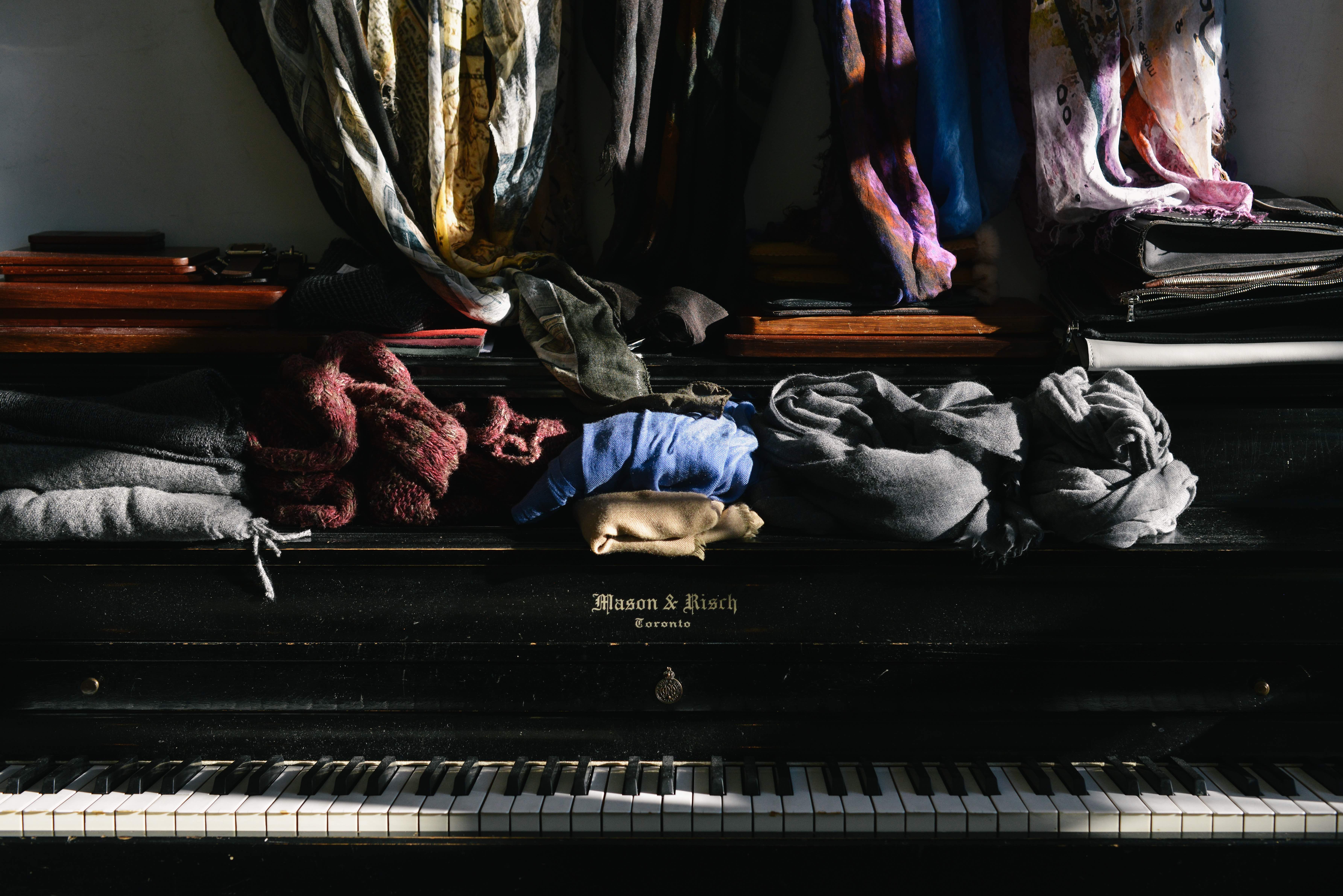 Clothes scattered all around the apartment