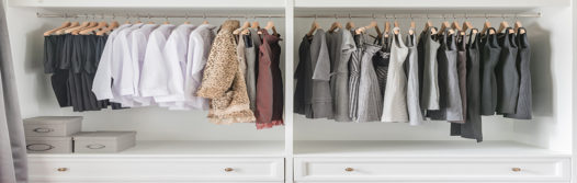 organise wardrobe