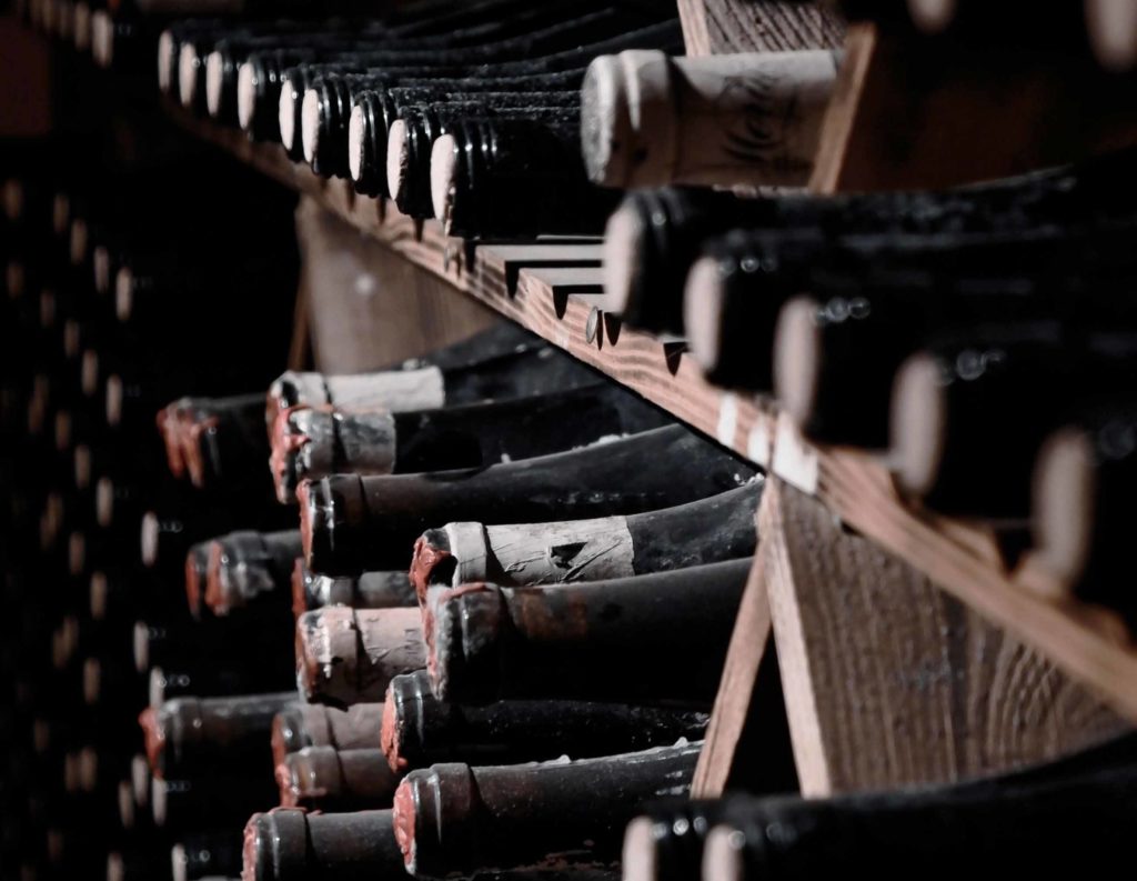 Wine Storage Cellar showing dusty, imperfect conditions