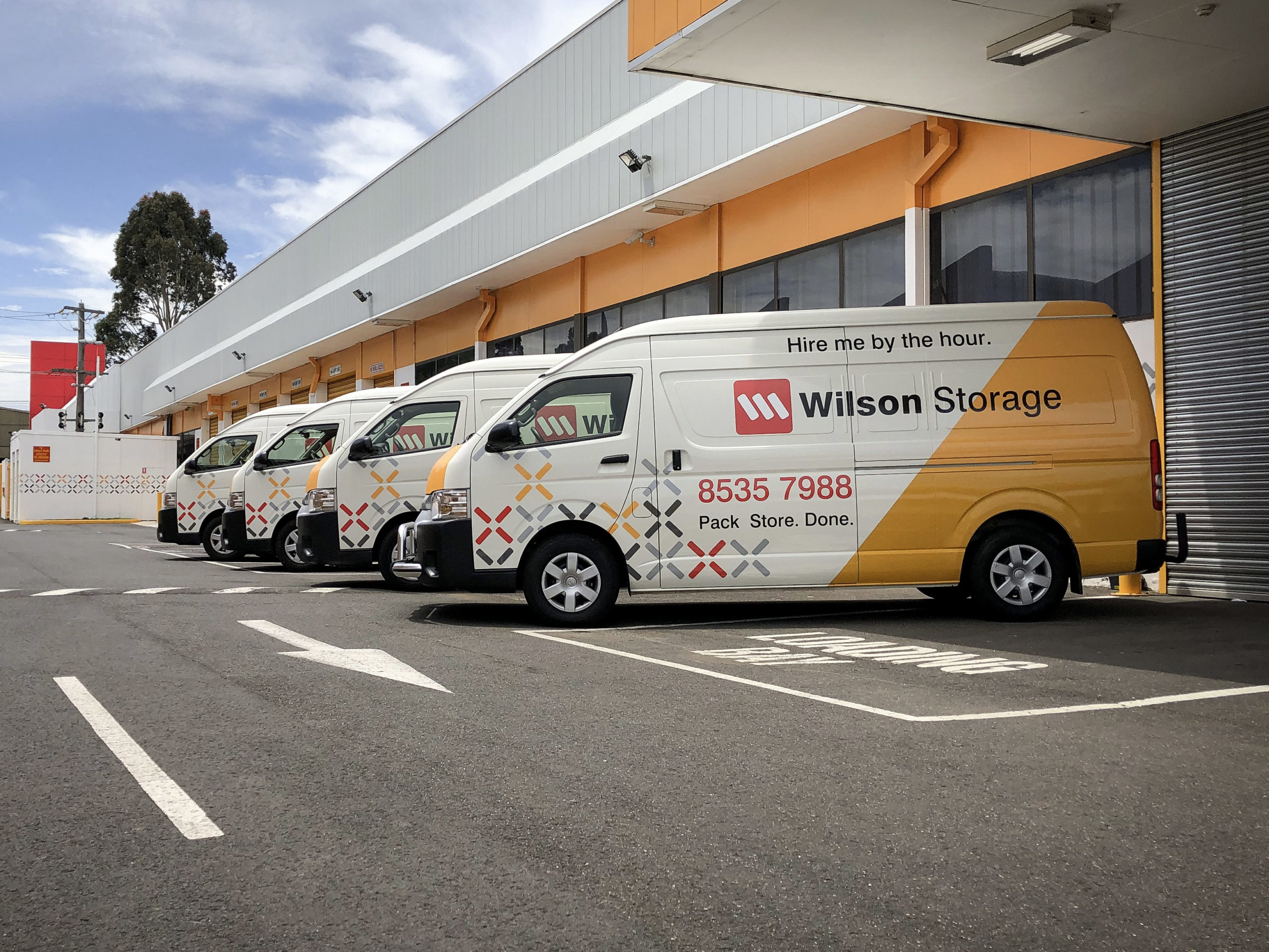 Wilson Storage dedicated fleet of move-in vehicles ideal for Wine Transportation.