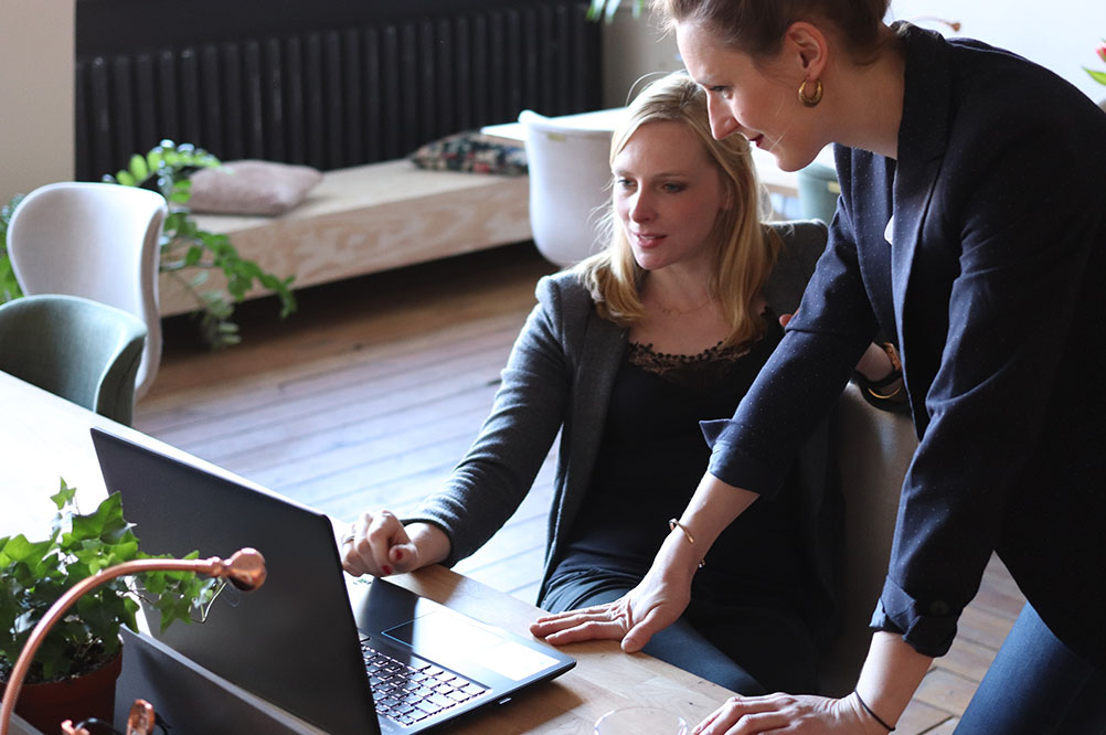 ecommerce business owner woman, man, selling online